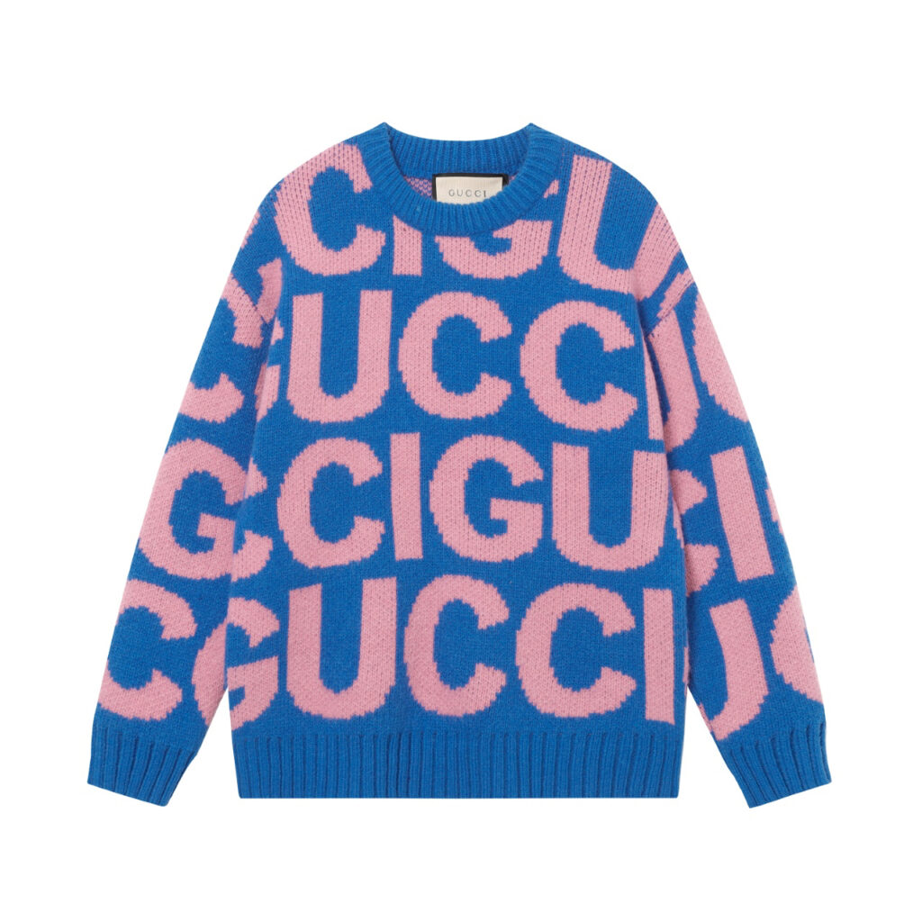グッチ「Gucci」秋冬新作ジャージーニット ゆったりおしゃれラウンドネックセーター 単品でもインナーとしても必須アイテム