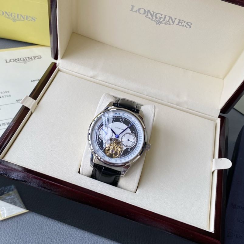 ロンジン「Longines」 マスターコレクション メンズ クロノグラフ 腕時計42mm
