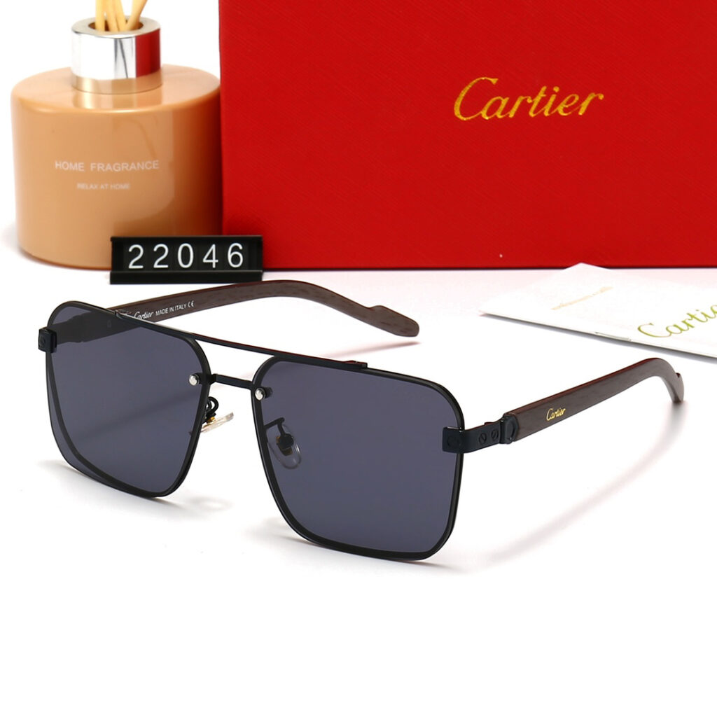 【高級品入庫】Cartier クラシカル貴族風サングラス「上質フレーム」