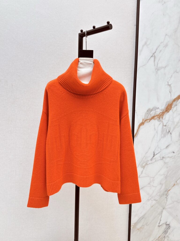 エルメス「Hermès」25SS 秋冬新作タートルネックカシミヤセーター