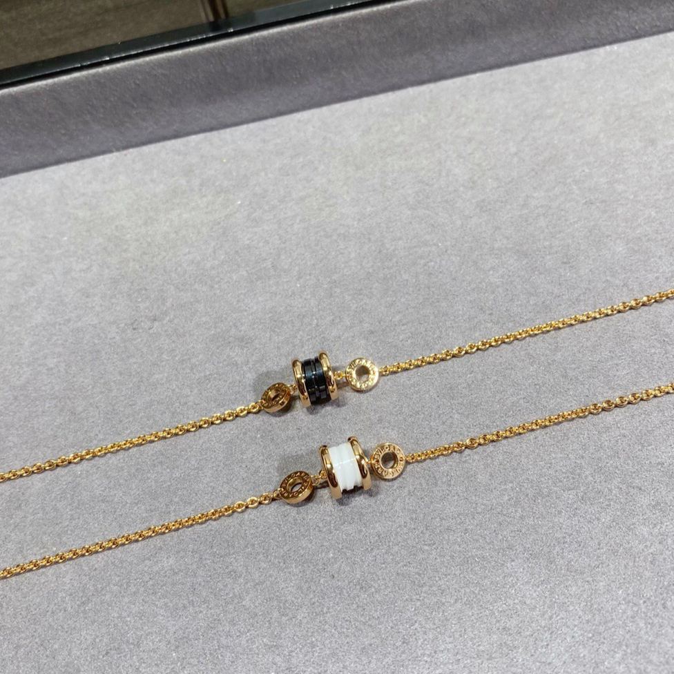 ブルガリ「Bvlgari」CNCトランペットセラミックブレスレット全長16.5cm