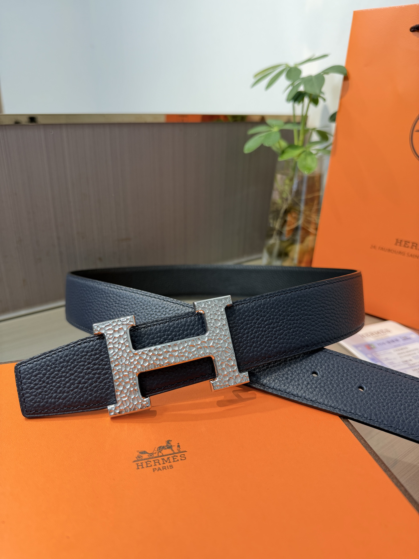 【限定入荷】Hermès フレンチ紳士ベルト「全長約 100cm」