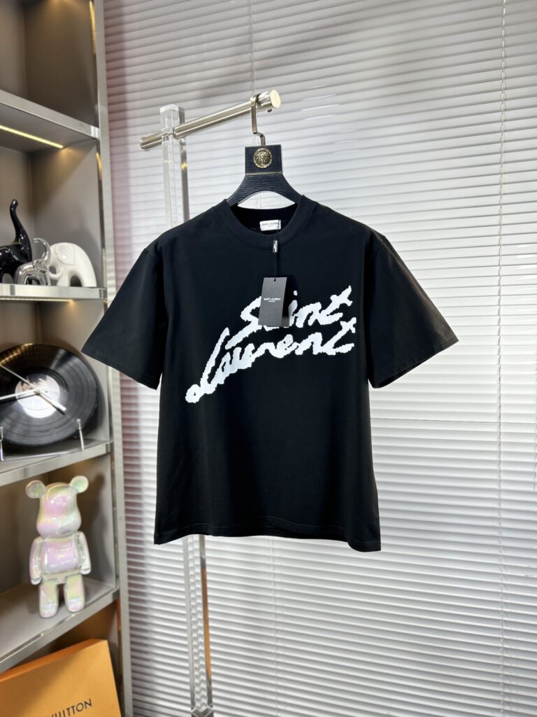 サンローラン Saint Laurent SS25 プレコレクション クルーネックTシャツ
