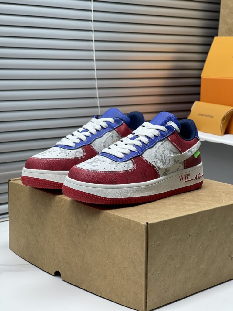 ルイ・ヴィトン x ナイキ Air Force 1 Low 限定クラシック ローカットコラボトレンドスニーカー「LV Nike」