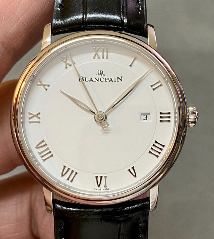 ブランパン「Blancpain」ヴィルレ クラシック エナメルダイアルメンズウォッチ40mm