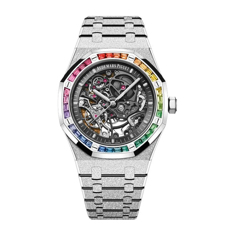 オーデマ ピゲ「Audemars Piguet」ロイヤル オーク シリーズ ダブル バランス ホイール オープンワーク フロスト ゴールド ウォッチ41MM