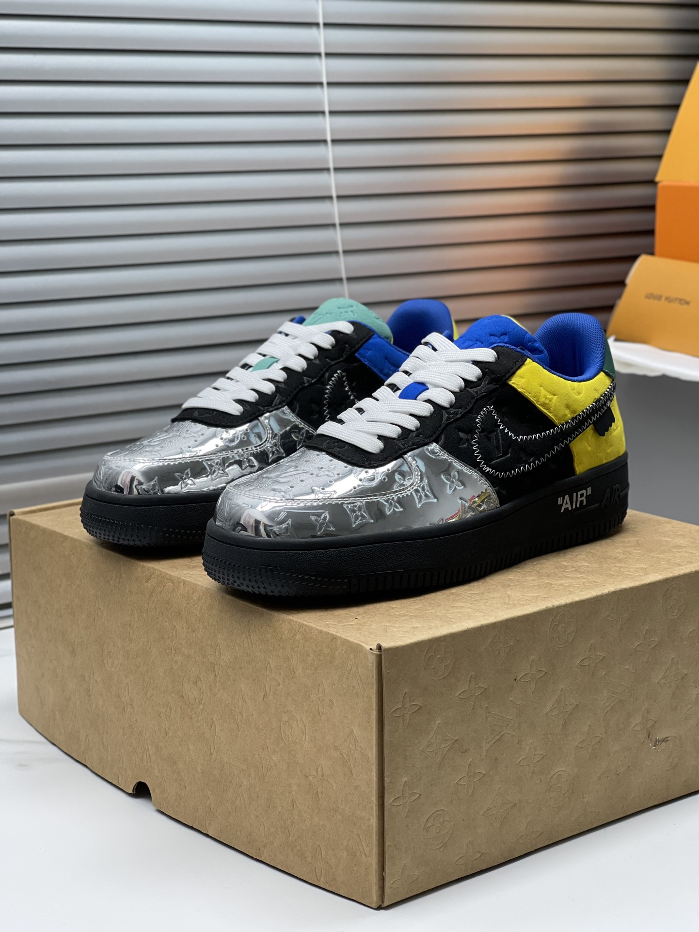 ルイ・ヴィトン x ナイキ Air Force 1 Low 限定クラシック ローカットコラボトレンドスニーカー「LV Nike」