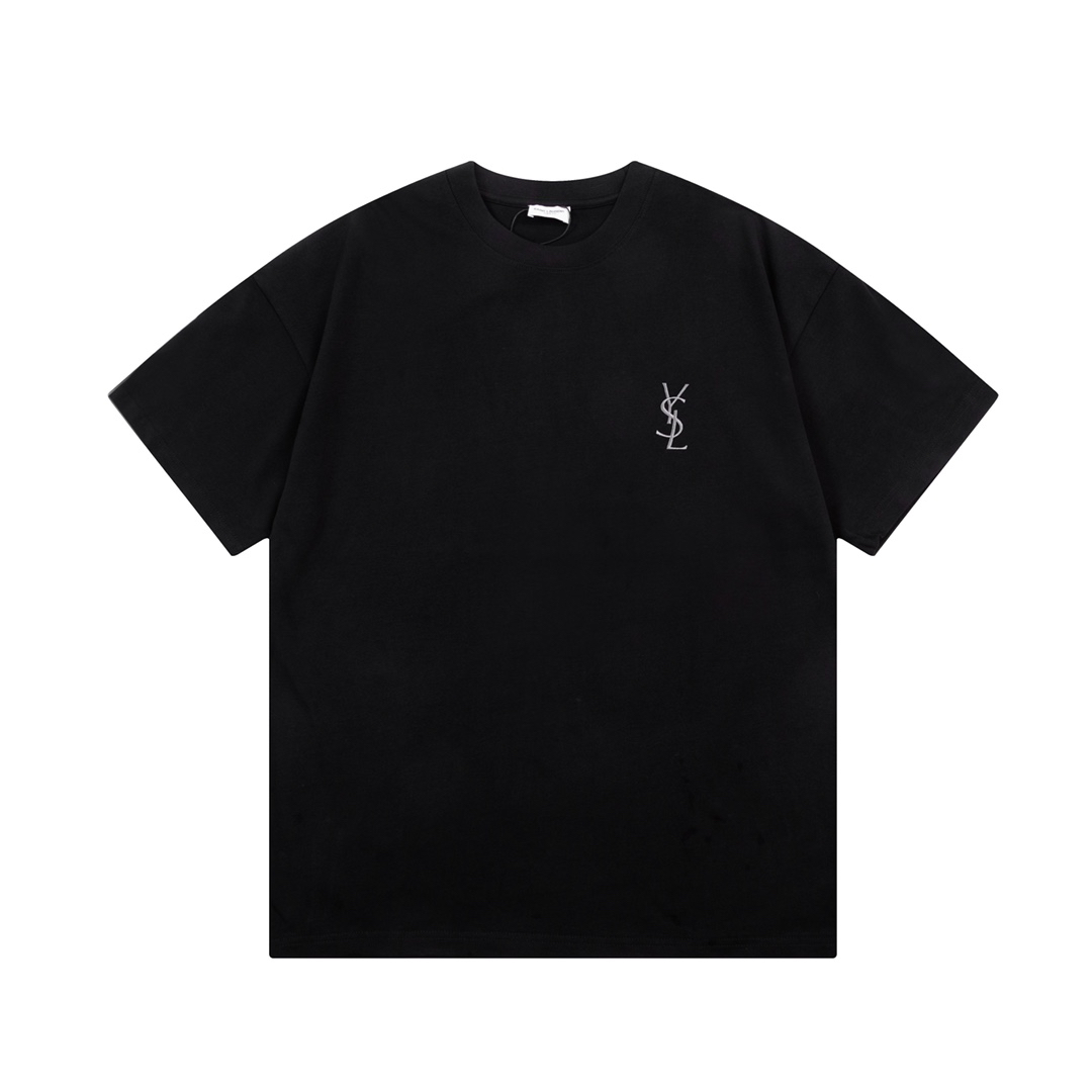 サンローラン Saint Laurent エンブロイダードロゴ トップス