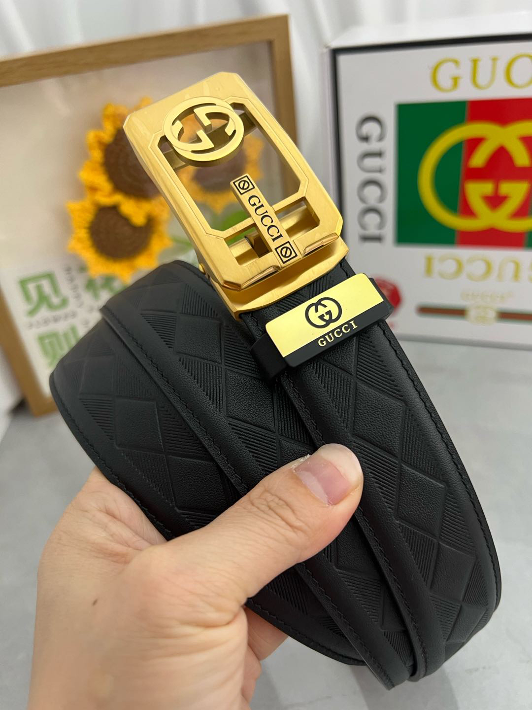 【在庫新登場】Gucci イタリアンテイストベルト「全長約 100cm」