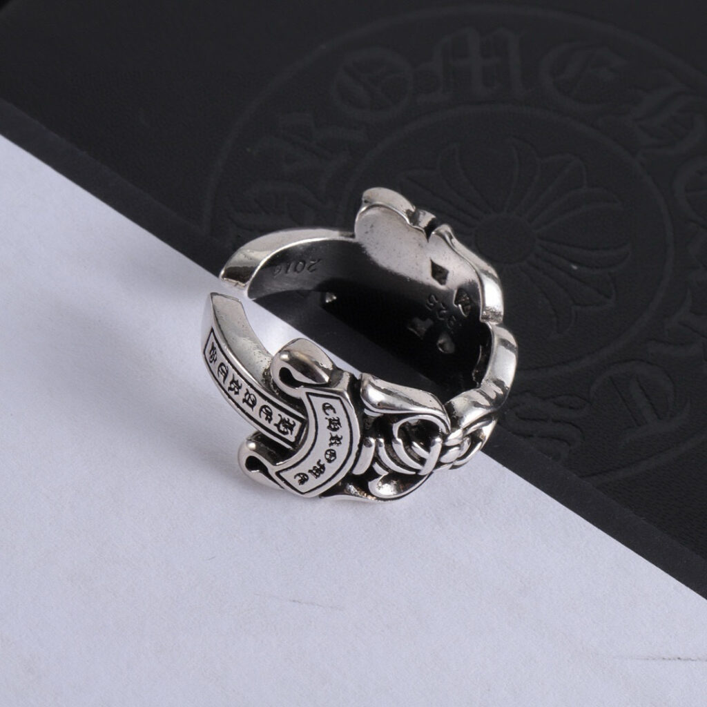 クロムハーツ「Chrome Hearts」クラシックヴィンテージ＆モダンリング - フリーサイズ