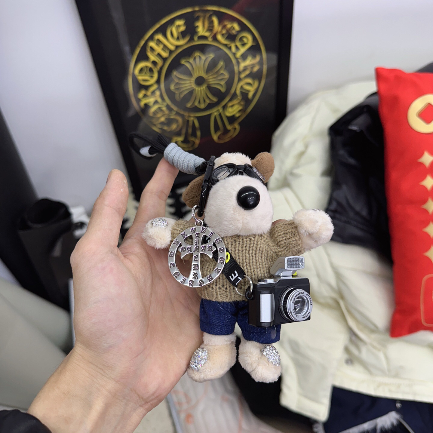 クロムハーツ「Chrome Hearts」バッグチャーム - すべてのトレンドバッグに合わせて、クールでキュートなスタイルを
