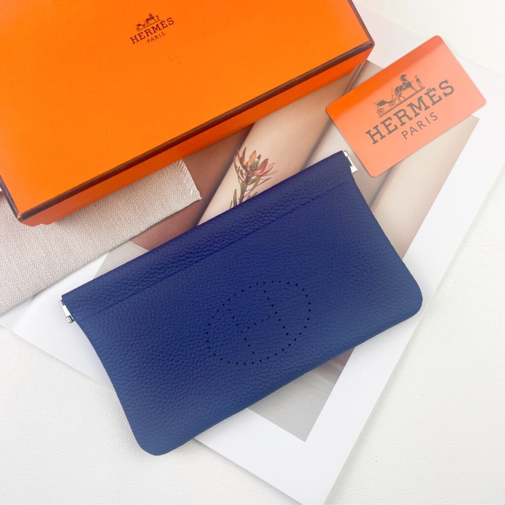 【厳選新入荷】エルメス Evelyne Zip Pouch イヴリンファスナーハンドポーチ「携帯小銭収納レザー小物」