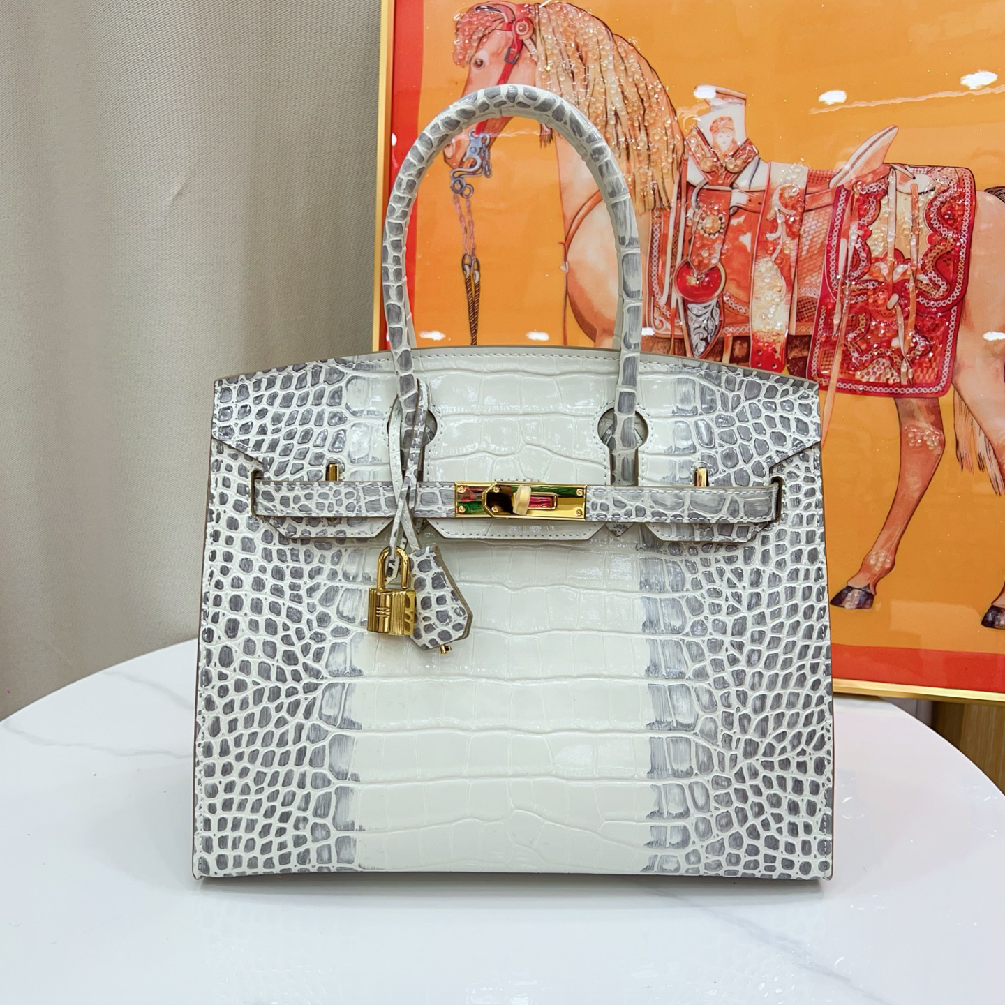 エルメス バーキン 25/30/35 バッグ クロコダイルエンボス「Birkin Bag」