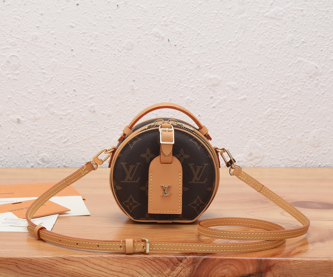 ルイ・ヴィトン「Louis Vuitton」ミニ ボワット シャポー モノグラム ハンドバッグ