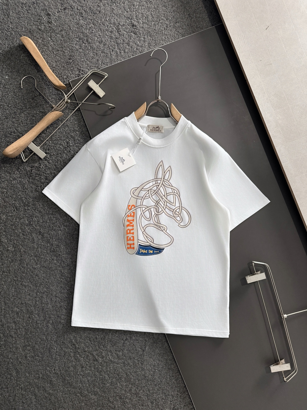 エルメス Hermès サマーコレクション メンズ ダブルガーゼコットンTシャツ