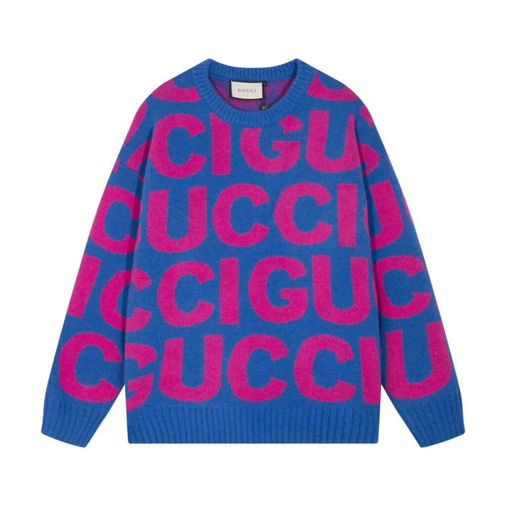 グッチ「Gucci」秋冬新作ジャージーニット ゆったりおしゃれラウンドネックセーター 単品でもインナーとしても必須アイテム