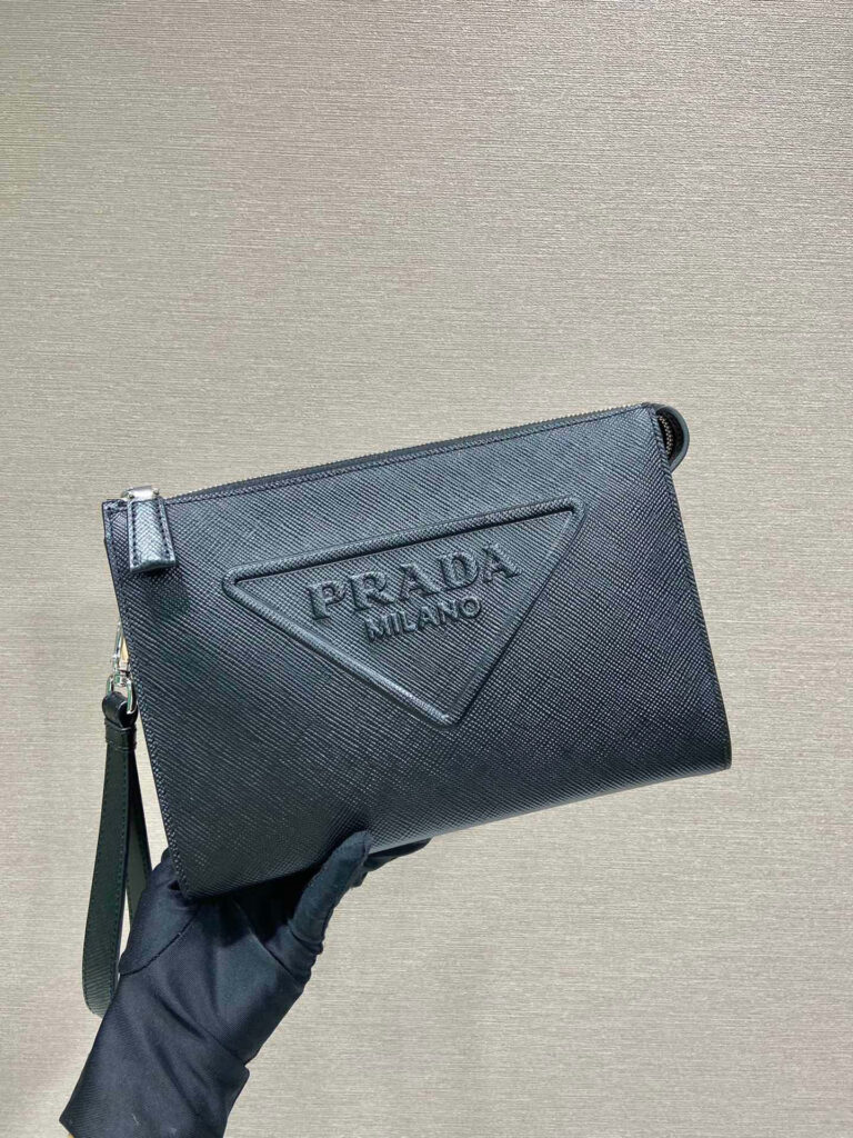 プラダ「Prada」2025春夏 リミテッドコレクション レザーポシェット ハンドバッグ