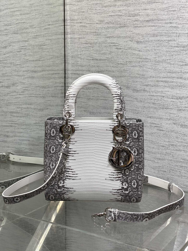 ディオール「Dior」グレーティガー レザーハンドバッグ