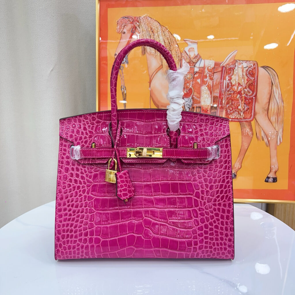 エルメス バーキン 25/30/35 バッグ クロコダイルエンボス「Birkin Bag」