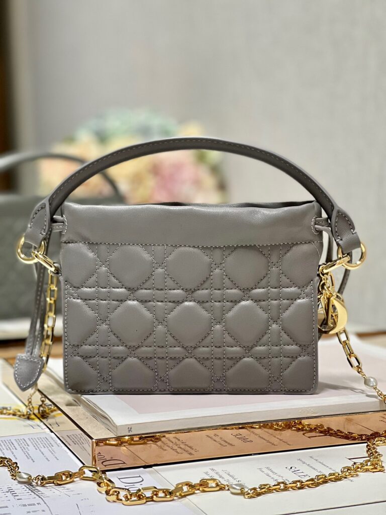 ディオール「Dior」ミニ ラディ ハンドバッグ ダークグレー