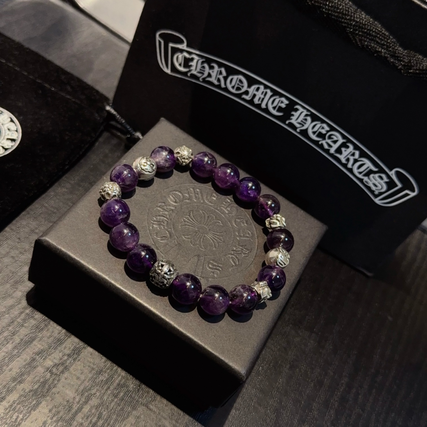 クロムハーツ「Chrome Hearts」ブレスレット - ヴィンテージ&ロックテイスト ペア用
