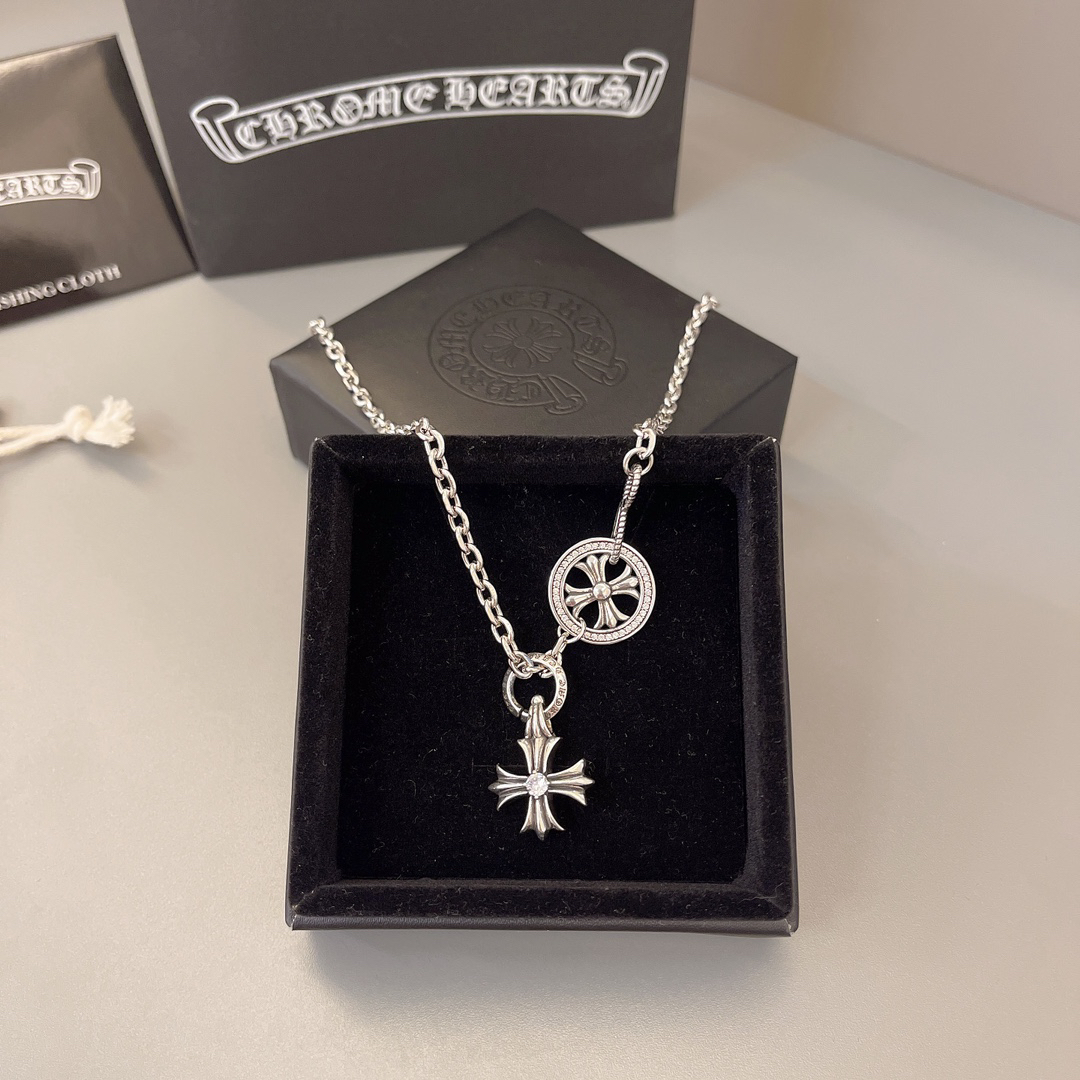 クロムハーツ「Chrome Hearts」シンプルペンダントネックレス - ユニセックス