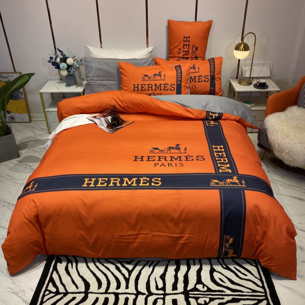 エルメス「Hermès」プレミアムコットン デジタルプリント 4点セット