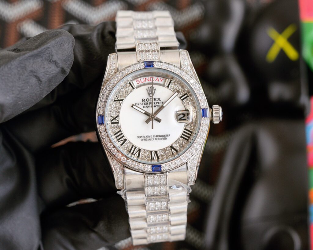 ロレックス「Rolex」‌ デイトナ 126589TBR フルダイヤモンド クロノグラフ腕時計40mm