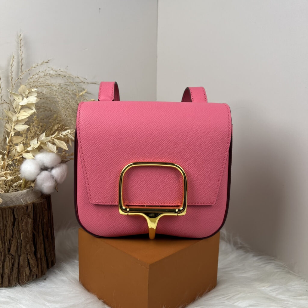 【厳選新入荷】エルメス Della Cavalleria Mini サドル金具クロスボディバッグ「乗馬モチーフ本革ショルダー」