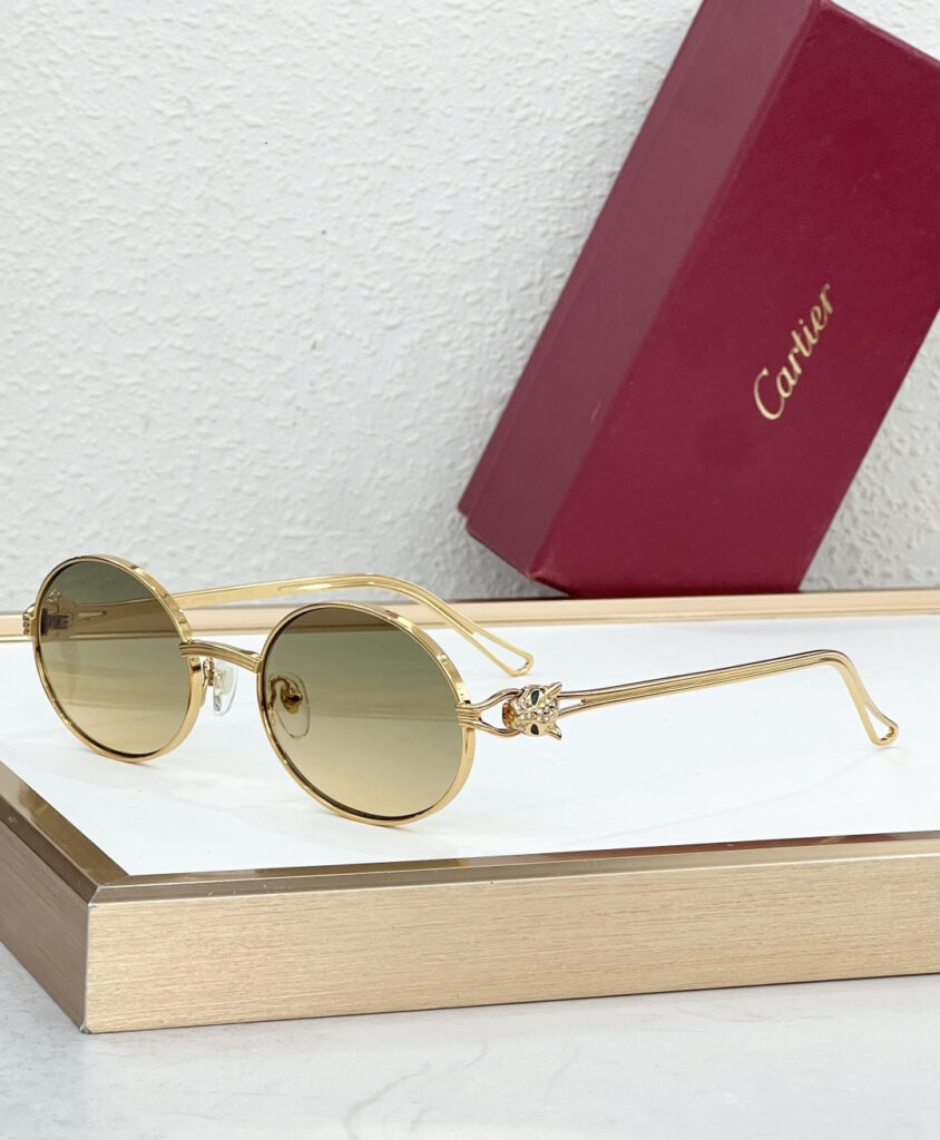 【高級品入庫】Cartier クラシカル貴族風サングラス「上質フレーム」