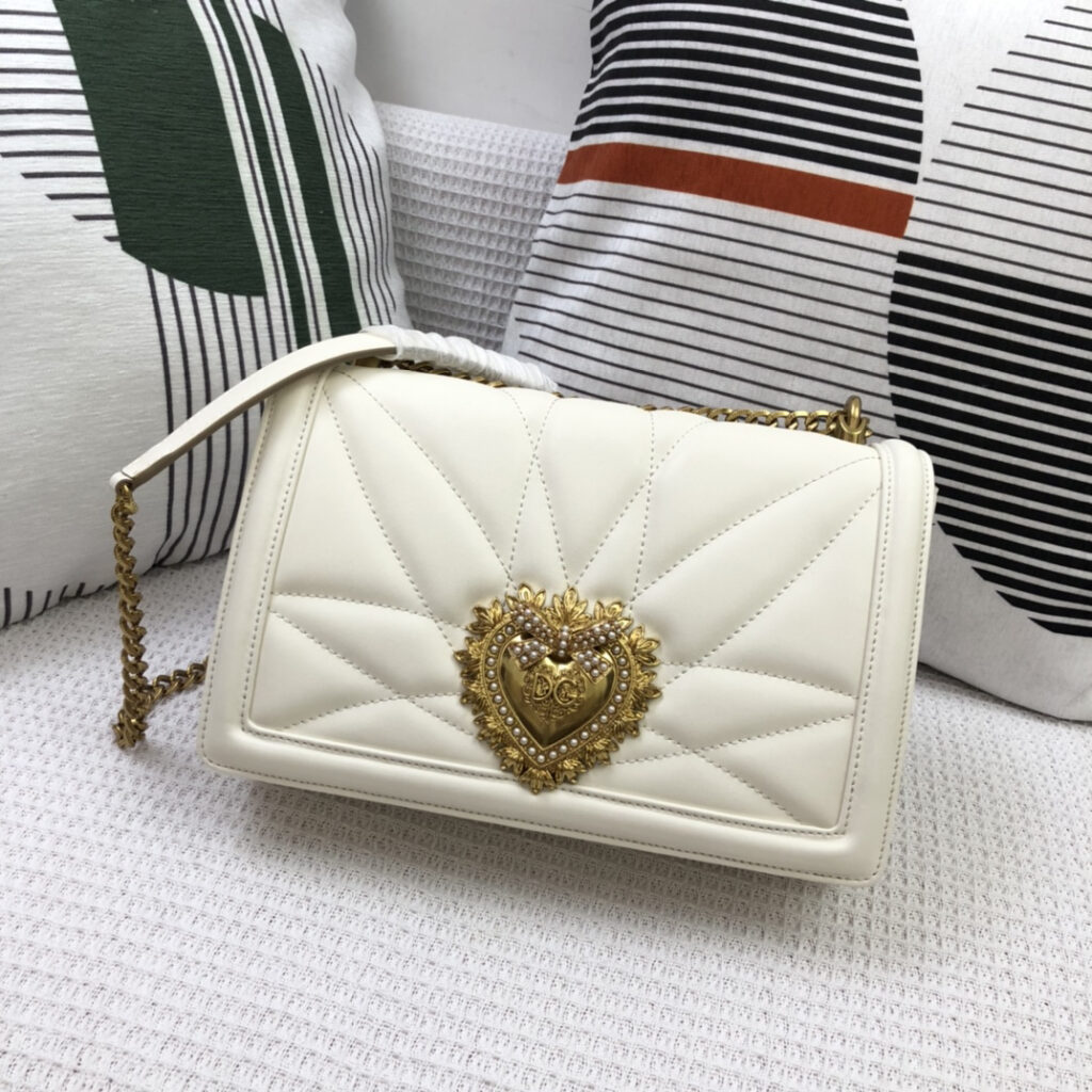 ドルチェ・アンド・ガッバーナ「D&G」Sicily プリントレザー ショルダーバッグ