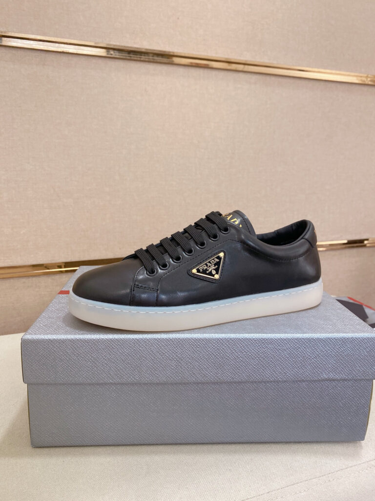 プラダ メンズ Lane Deerskin ローカット スニーカー