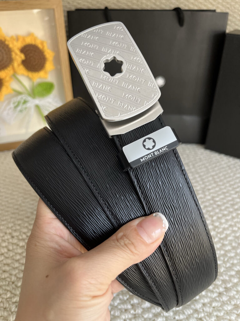 【厳選在庫】Montblanc ビジネスマン正装ベルト「全長約 100cm」