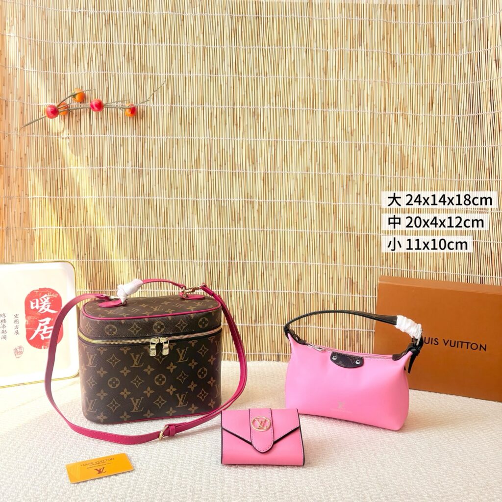 ルイ・ヴィトン 3 点セット　LV ハンドバッグ＋ランチバッグ セット