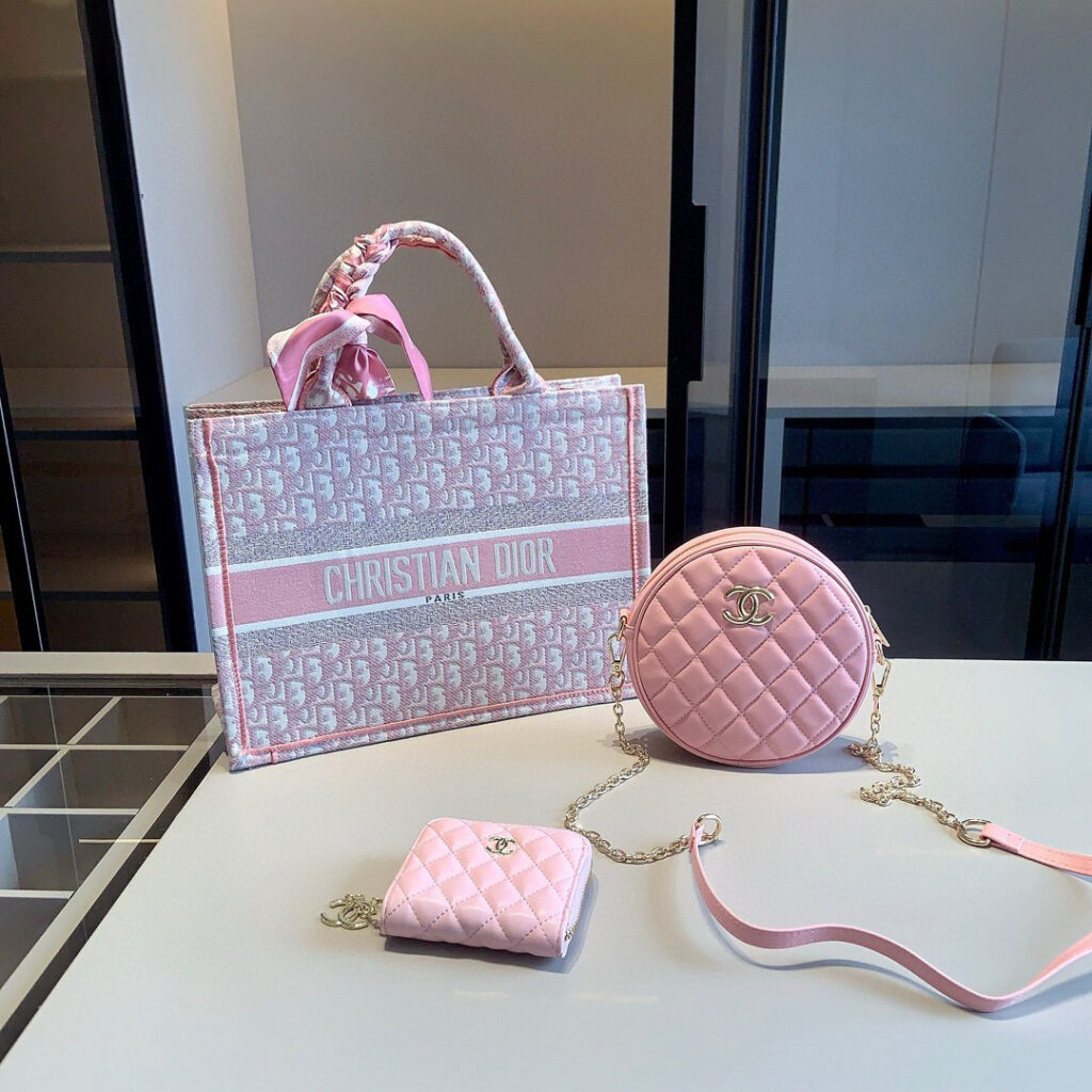 「ディオール」Dior 3 点セット トートバッグ＋ラウンドバッグ＋コインケース