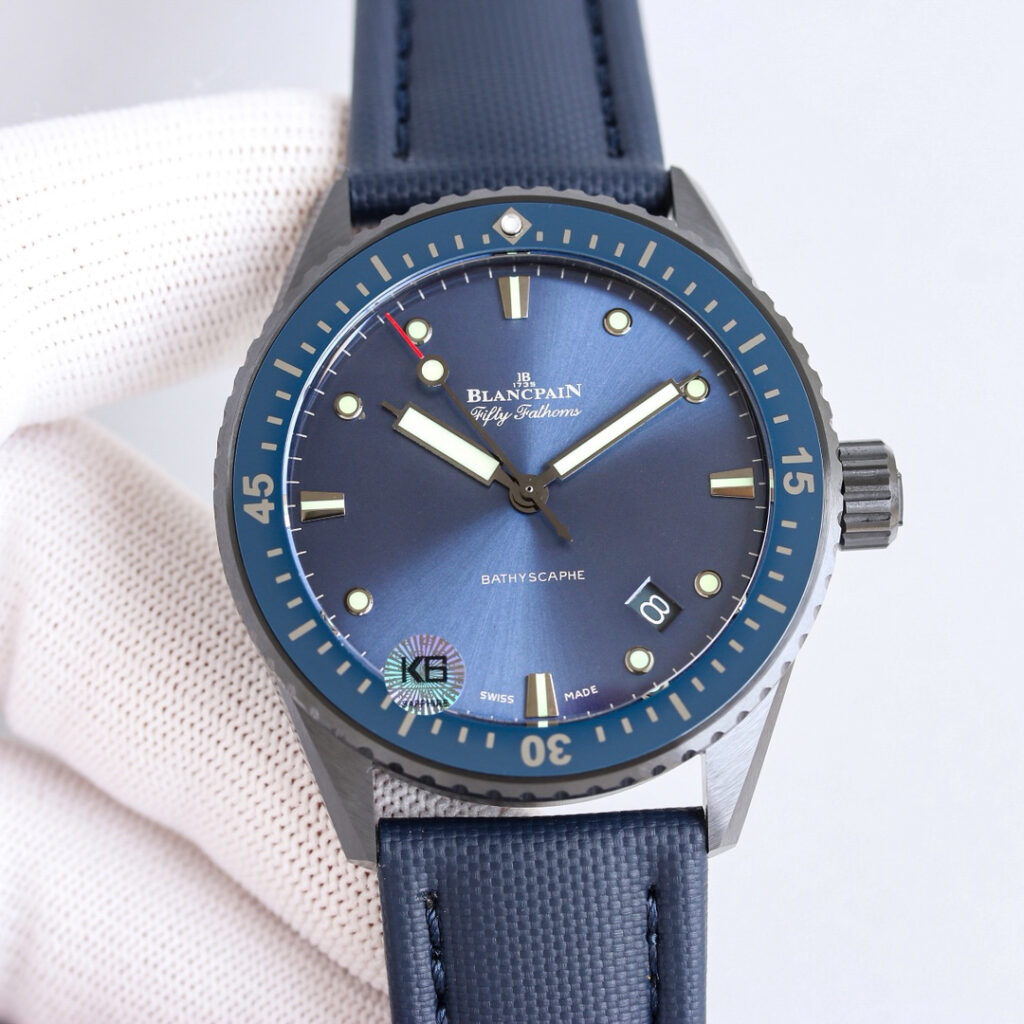 ブランパン「Blancpain」フィフティ・ファゾム バティスカーフ プラズマセラミック自動巻き腕時計42mm