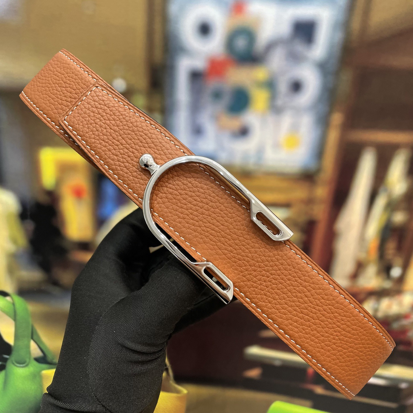 【限定入荷】Hermès フレンチ紳士ベルト「全長約 100cm」