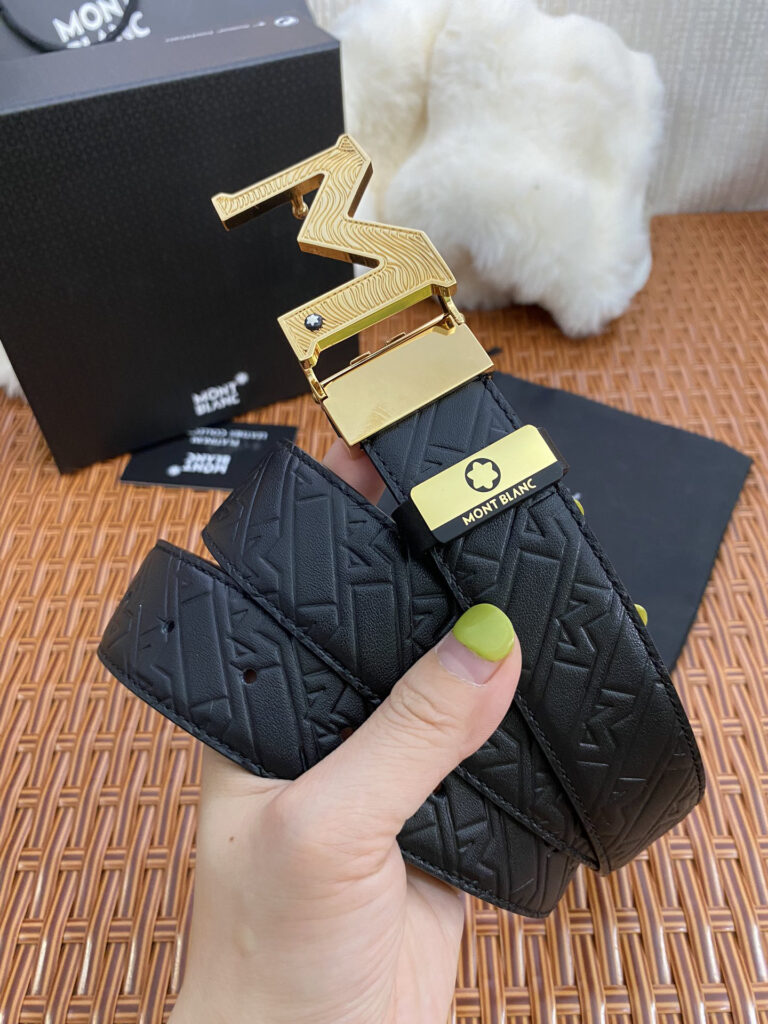 【厳選在庫】Montblanc ビジネスマン正装ベルト「全長約 100cm」