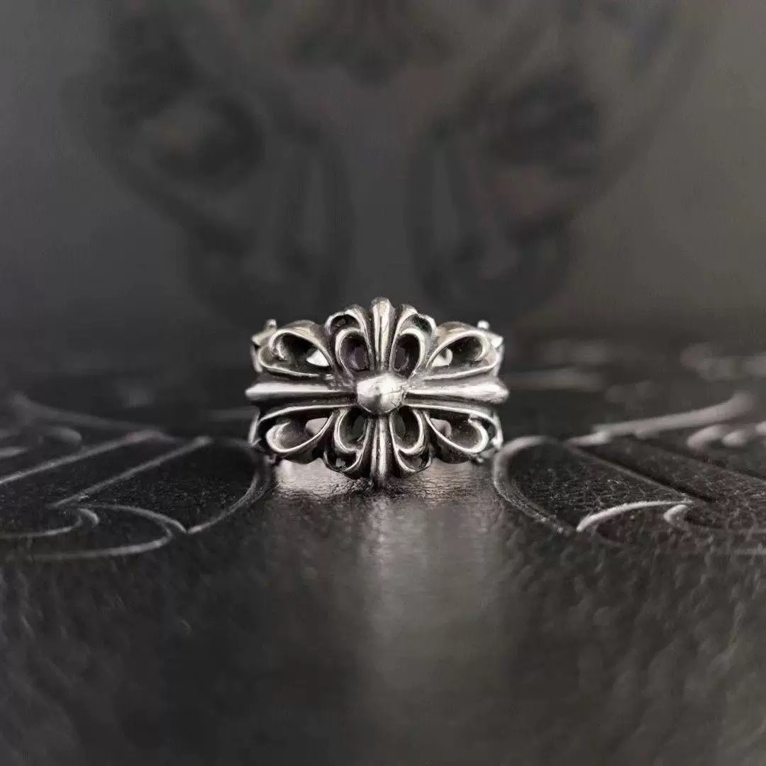 クロムハーツ「Chrome Hearts」クラシックヴィンテージ&モダンリング - サイズ調整可能