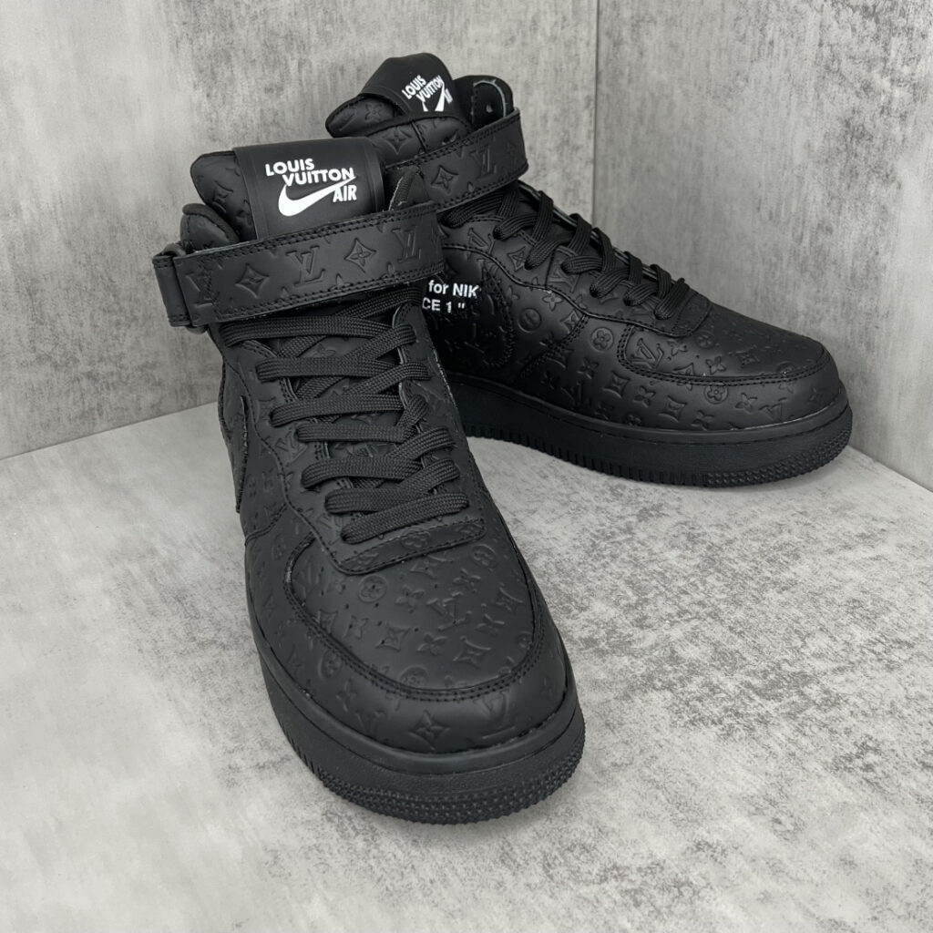 ルイ・ヴィトン × ナイキ Air Force 1 Mid コラボ限定 ミッドカットトレンドスニーカー「LV Nike」