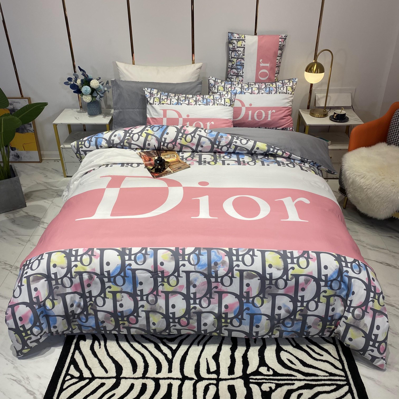 ディオール「Dior」プレミアムコットン デジタルプリント 4点セット