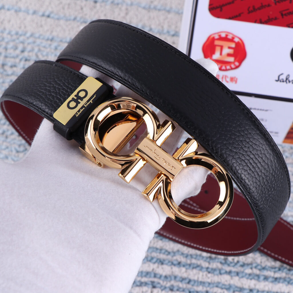 【新規倉庫入り】Salvatore Ferragamo 職人仕上げ高級ベルト「全長約 100cm」