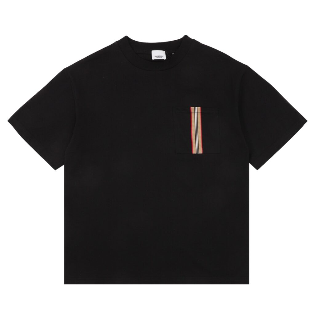 バーバリー Burberry ポケット ストライプテープ Tシャツ カップルモデル