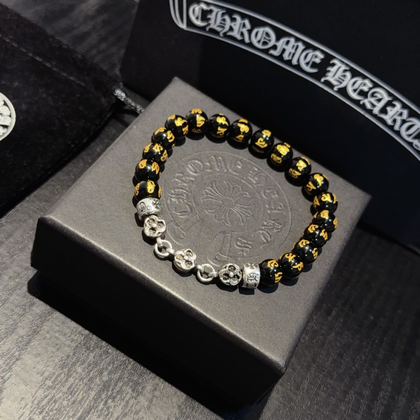 クロムハーツ「Chrome Hearts」ブレスレット - ヴィンテージ&ロックテイスト ペア用