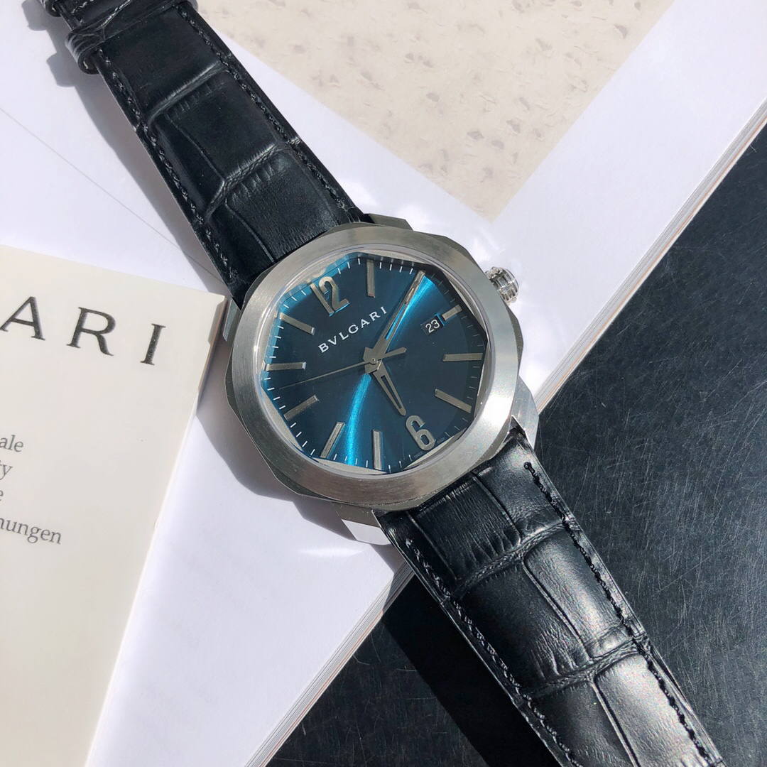 ブルガリ「Bvlgari」製ムーブメント＆イタリアンレザー 40MMの商品掲載写真1（SKU ISETAPRO-25801963）