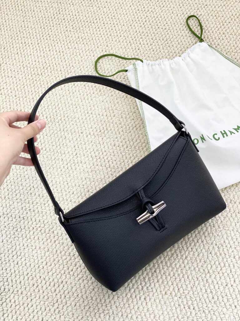 ロンシャン「Longchamp」プ ロゾー 竹節トップハンドルショルダーバッグ スモール