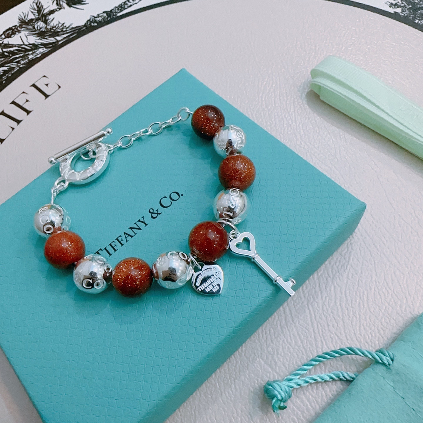 ティファニー「Tiffany & Co.」ポリッシュドシルバーリンク ブレスレット