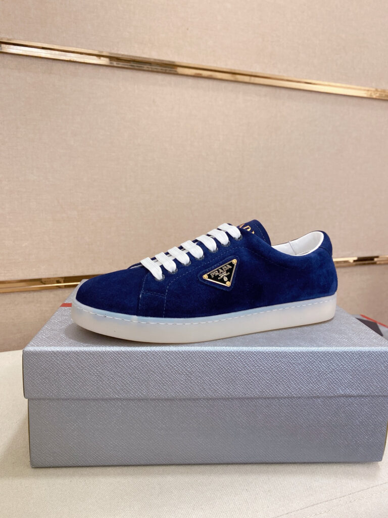 プラダ メンズ Lane Deerskin ローカット スニーカー