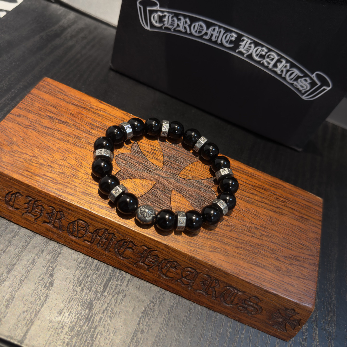 クロムハーツ「Chrome Hearts」ブレスレット - ヴィンテージ&ロックテイスト ペア用