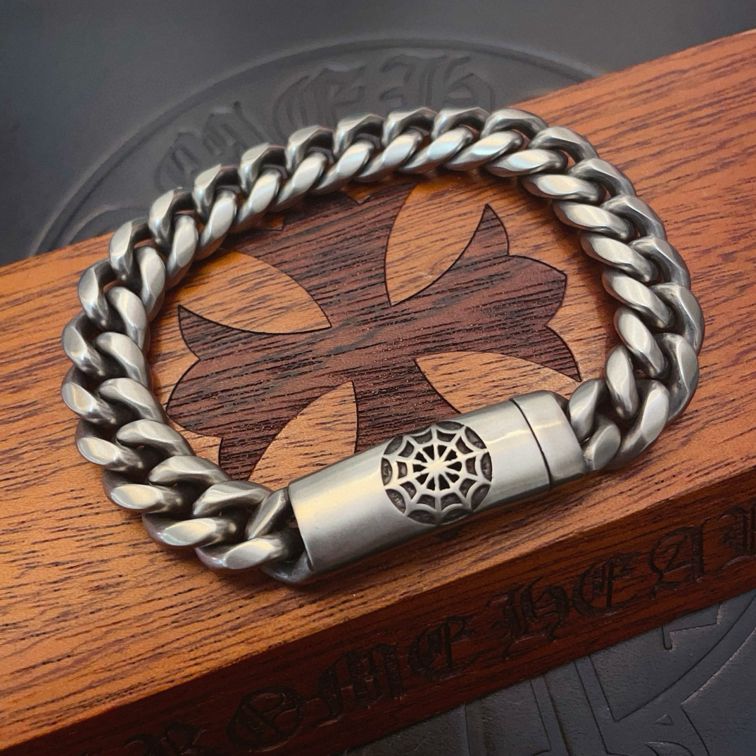 クロムハーツ「Chrome Hearts」ブレスレット - ヴィンテージ&ロックテイスト ペア用